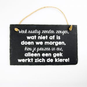Stone Slogan - Pauzes in ere