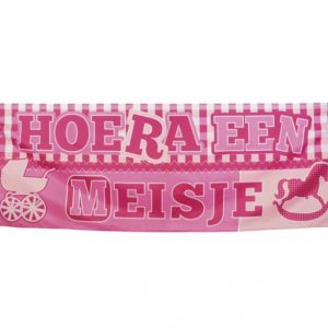 Polyester banner Meisje 74x220cm