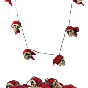 Touw met piratenschedels (halloween
