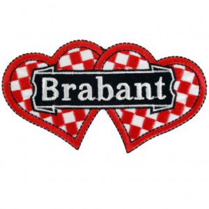 Applicatie Brabant dubbel hart met banner