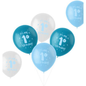 Ballonnen It's my 1st Birthday blauw