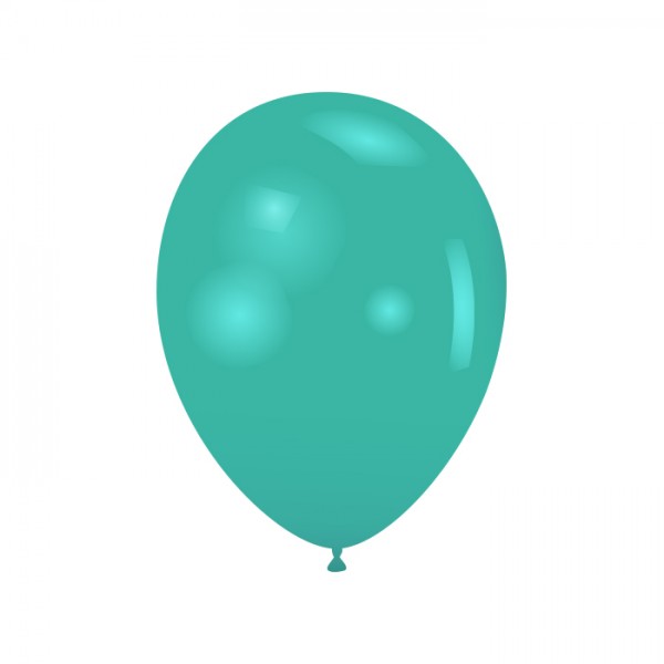 Ballonnen turquoise metallic