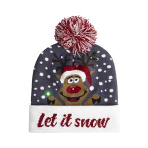 Beanie with led , Let it Snow
