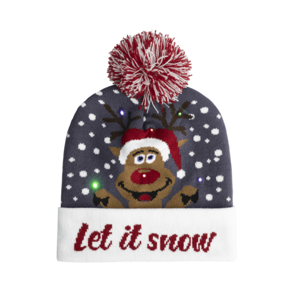 Beanie with led , Let it Snow