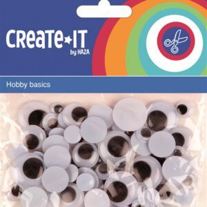 Bewegende ogen Create-it - 75 stuks