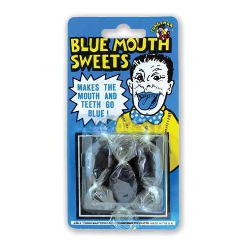 Blauwe mond snoepjes (3 stuks)