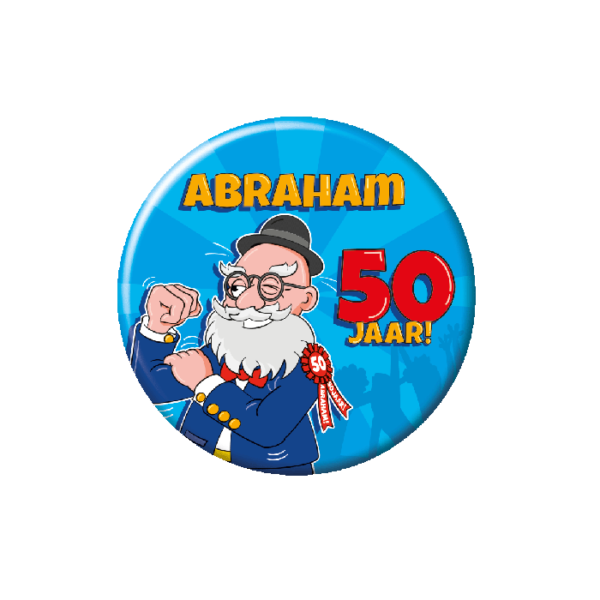 Button klein - abraham 50 jaar
