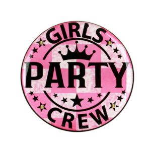 Button met verlichting Girls Party Crew