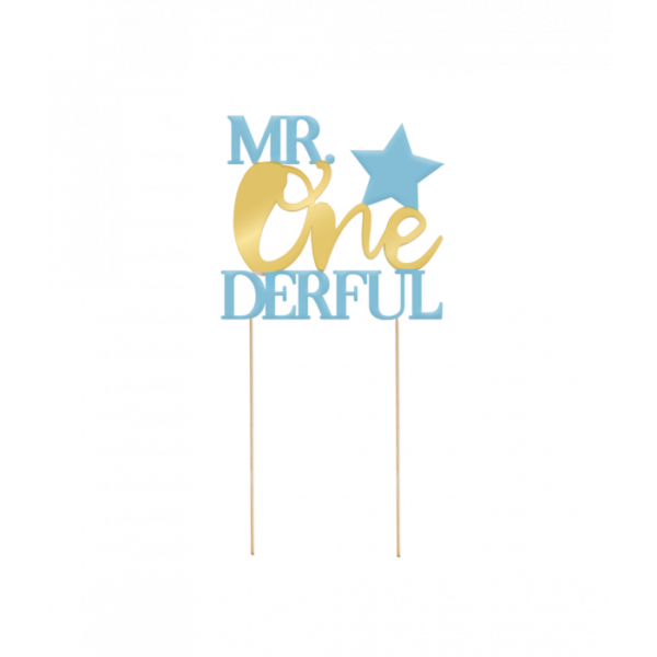 Cake topper - MR Onederful