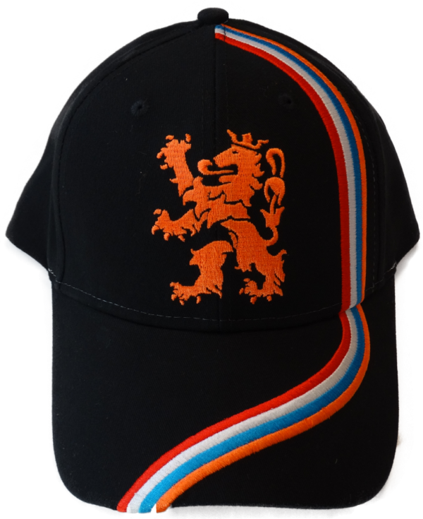 Cap zwart/oranje