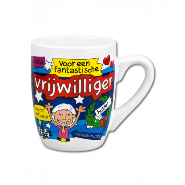 Cartoonmok Vrijwilliger