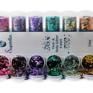 Chunky glitter 6-pack crazy