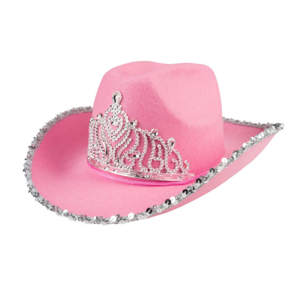 Cowboyhoed Glimmer roze