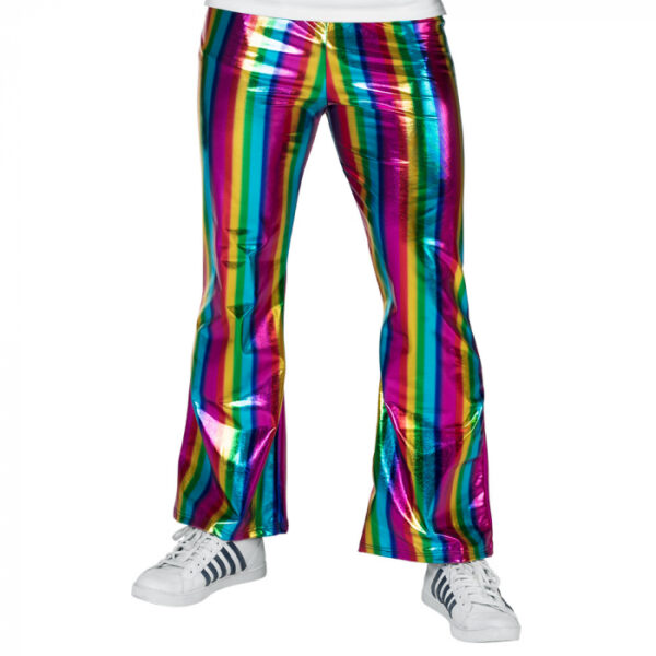 Disco broek regenboog