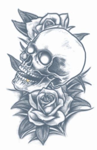 FX Tattoo Prison - Skull and Rose