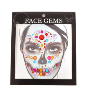 Face jewels Skull multi - 55306-4