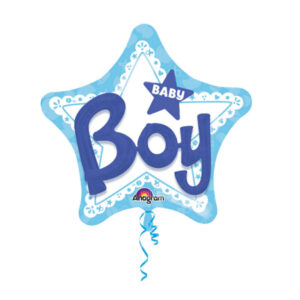 Folieballon3D - XL Ster Baby Boy
