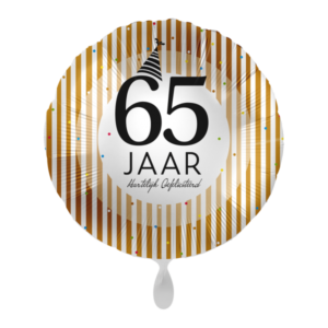 Folieballon 65 jaar goud