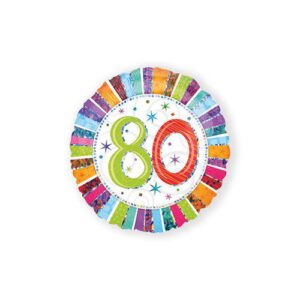 Folieballon "80" radiant