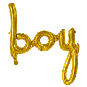 Folieballon "BOY" goud