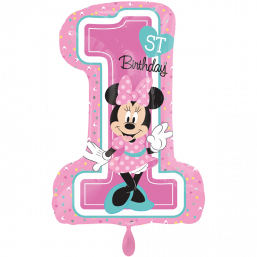 Folieballon Disney Minnie - 1st Birthday