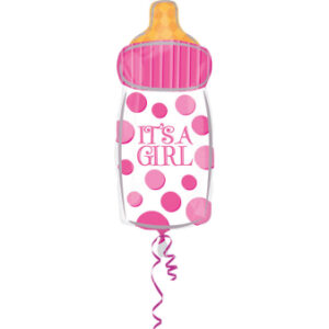 Folieballon Fles It's A Girl