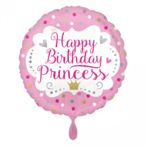 Folieballon Happy Birthday Princess