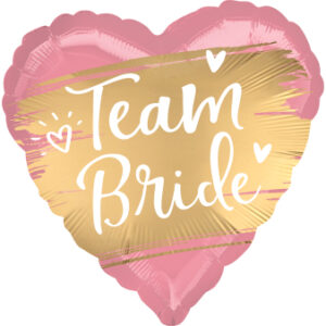 Folieballon Hart Team Bride