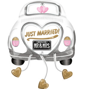 Folieballon Just Married Wedding Car
