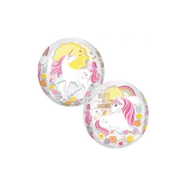 Folieballon Orbz Magical Unicorn