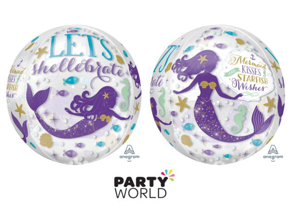 Folieballon Orbz Mermaid Wishes