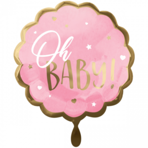 Folieballon Pink Baby Girl - Oh Baby