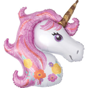 Folieballon Pink Unicorn SuperShape