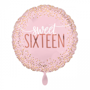 Folieballon Sixteen blush