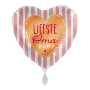 Folieballon hart Liefste Oma