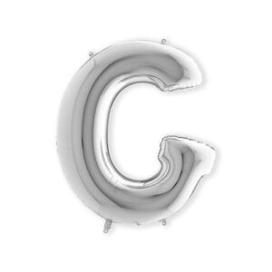 Folieballon letter "G" zilver (100cm) OP=OP