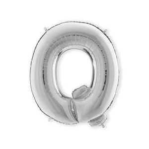 Folieballon letter Q zilver (100cm) OP=OP