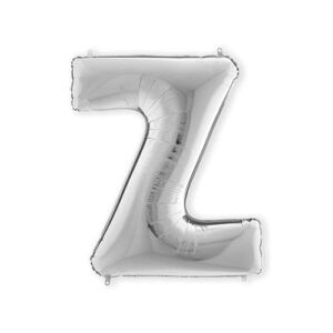 Folieballon letter "Z" zilver (100cm) OP=OP