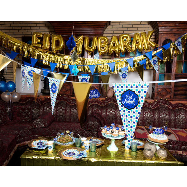 Folievlaggenlijn Eid Mubarak