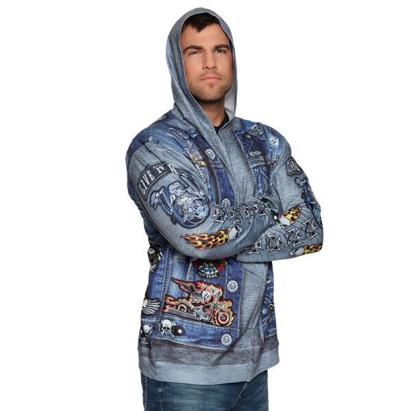 Fotorealistische Hoodie Biker