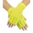 Gebredie handschoenen geel fluor