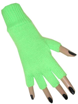 Gebreide handschoenen groen