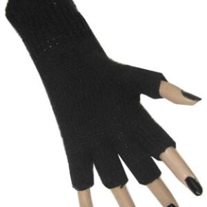 Gebreide handschoenen zwart