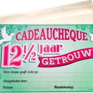 Gift Cheque - 12,5 jaar getrouwd