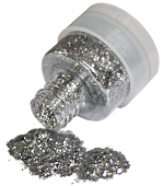 Grimas Shimmer Flakes zilver