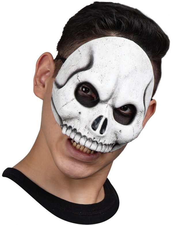 Half Mask Skeleton white