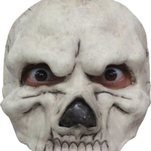 Half Mask Skull White