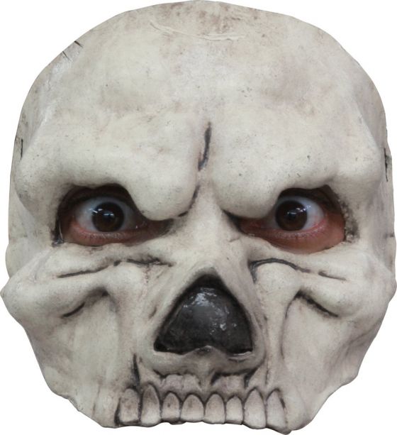 Half Mask Skull White