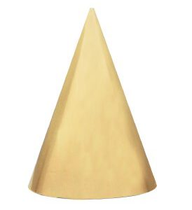 Hoedjes Festive Gold 6 stuks