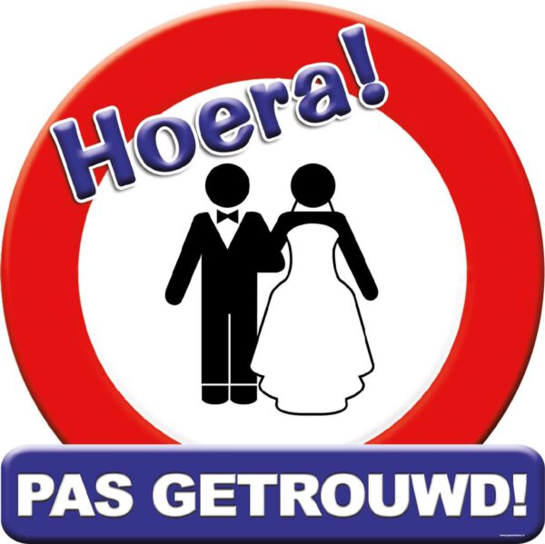 Huldeschild - Pas Getrouwd